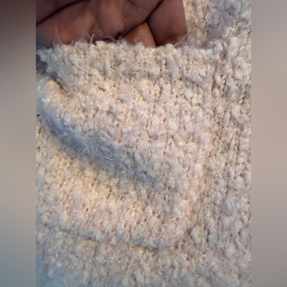 Girl’s Cozy Pink Fuzzy Sweater - Picture 7 of 11
